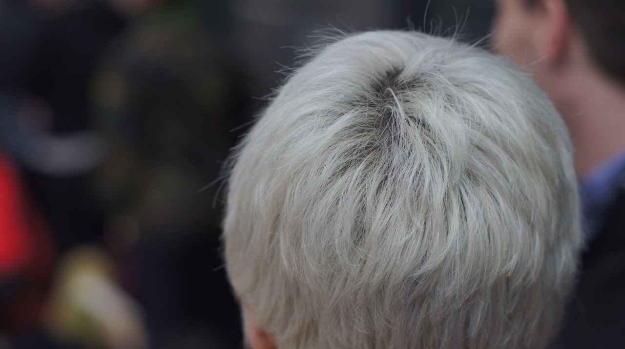 Grey Blonde White
