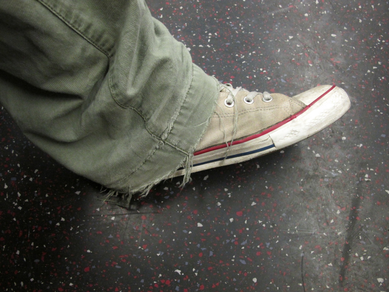 Self portrait on nyc subway.