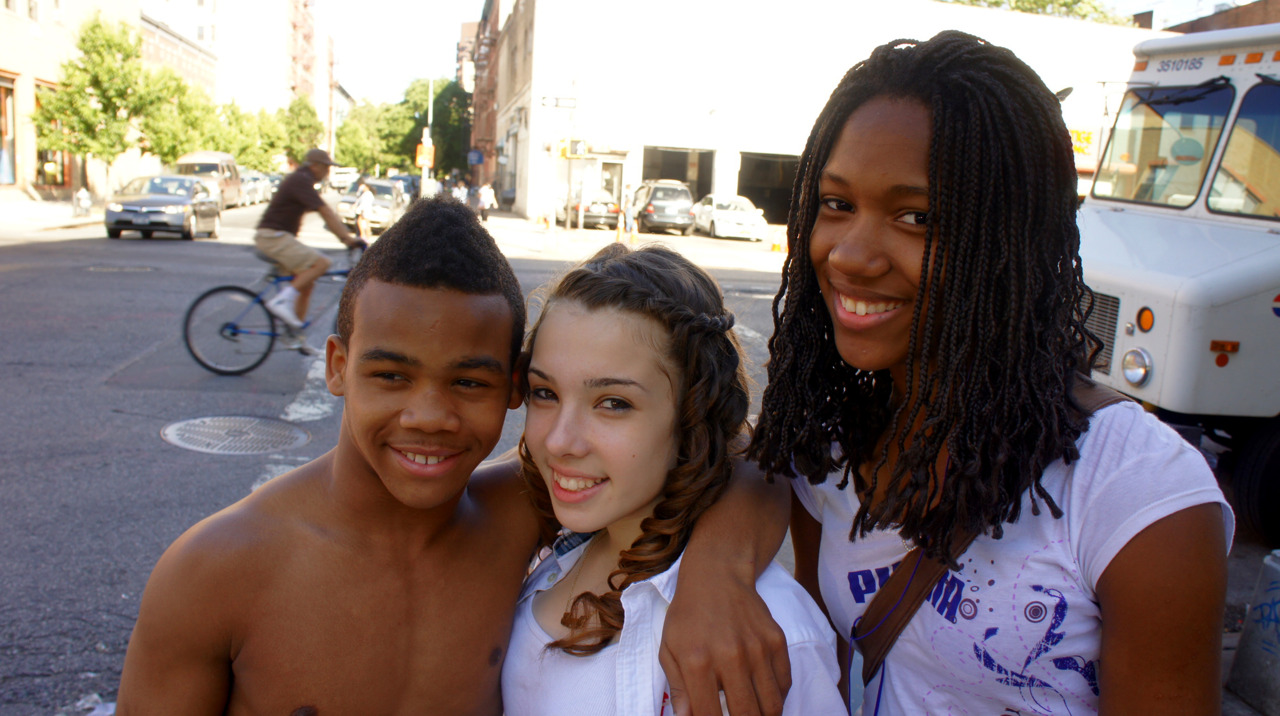 Teenagers on my corner mid summer .