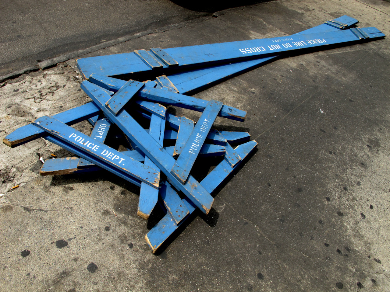 barricade down