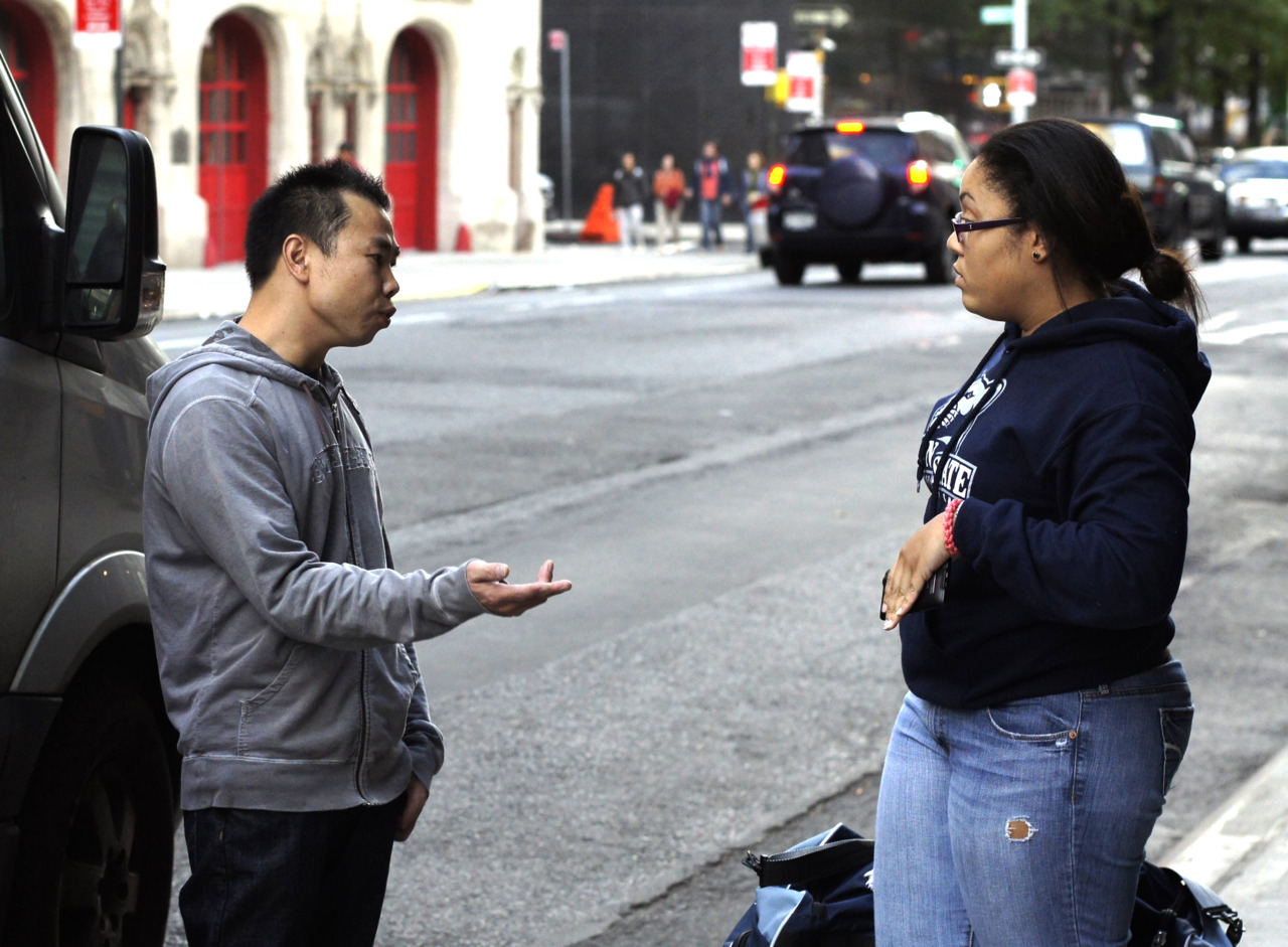 street argument over bus fare