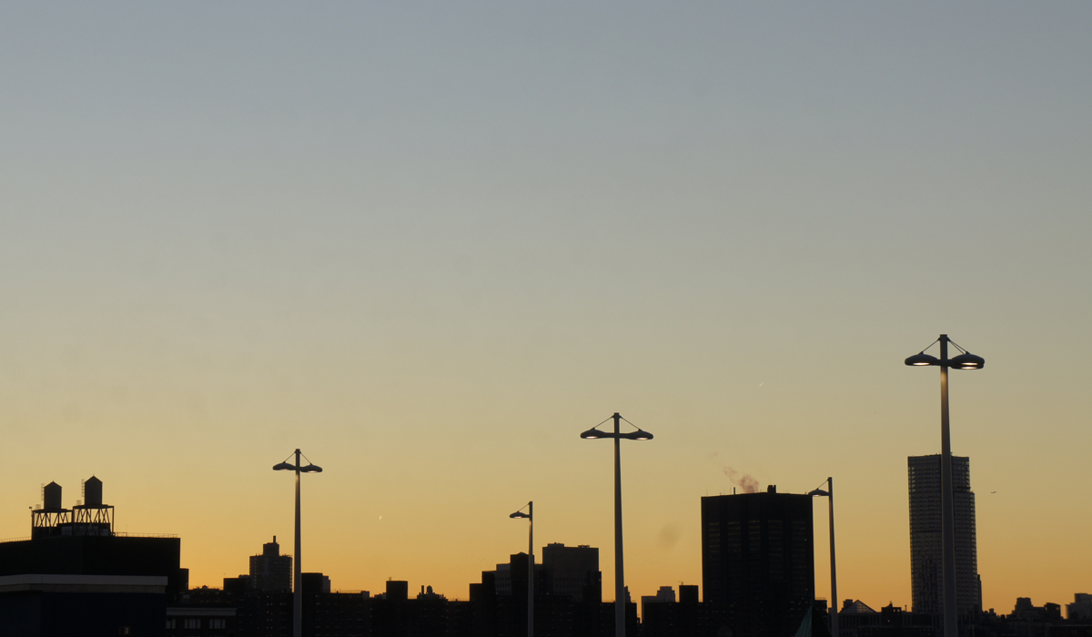 two rockets, three crosses, Christmas Eve nyc